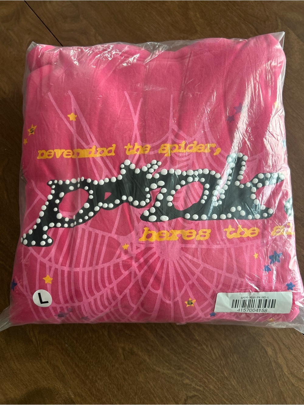 Women's Pink 'Peek' Graphic Pajama Top - L